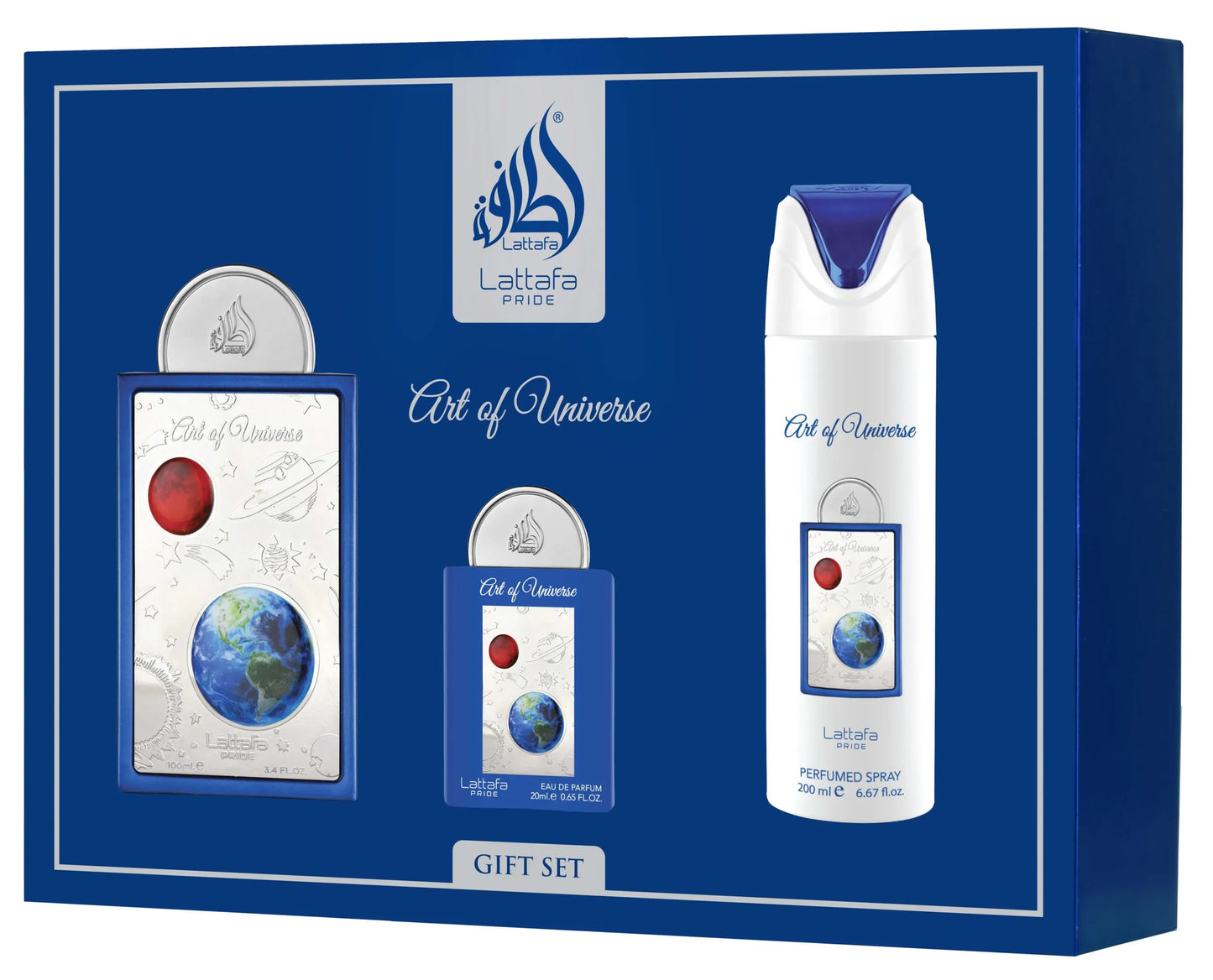 LATTAFA - Set Art of Universe EDP 100ml + 20ml + Deo 200ml (hombre)